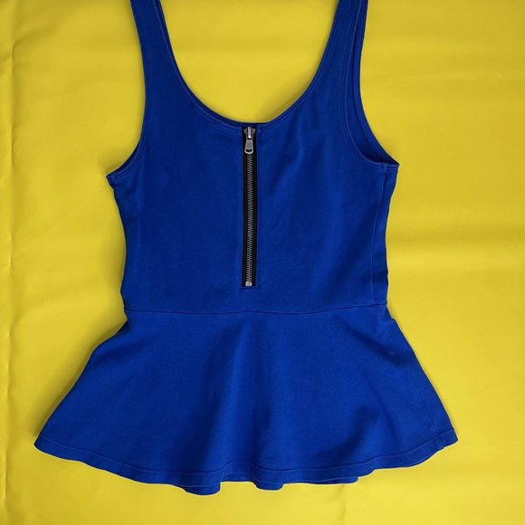 Express Fitted and Flirty bodycon tank, Blue, Size XS - Picture 3 of 7